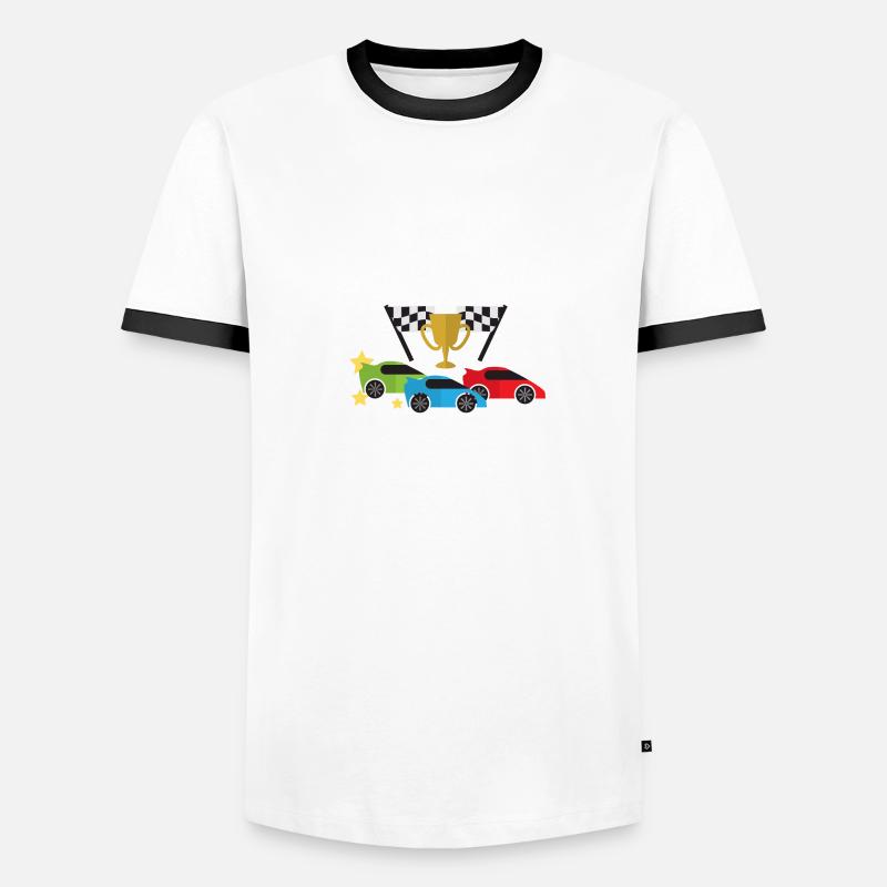 Course automobile T-shirt contrasté Homme