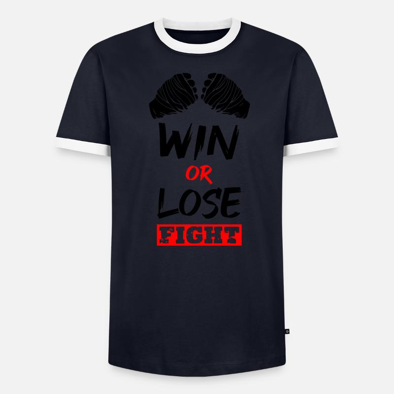 Gagner ou perdre le combat T-shirt contrasté Homme