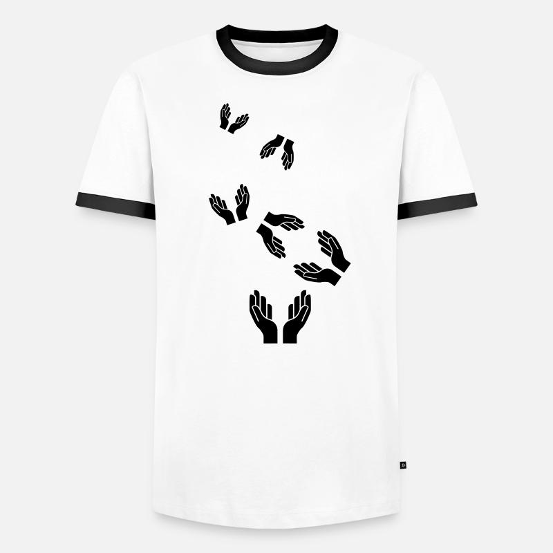 Hands icon icon Men's Ringer Shirt