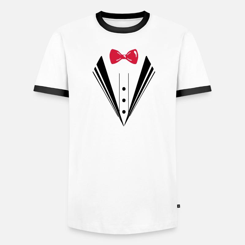 anzug 2c Männer Kontrast-T-Shirt