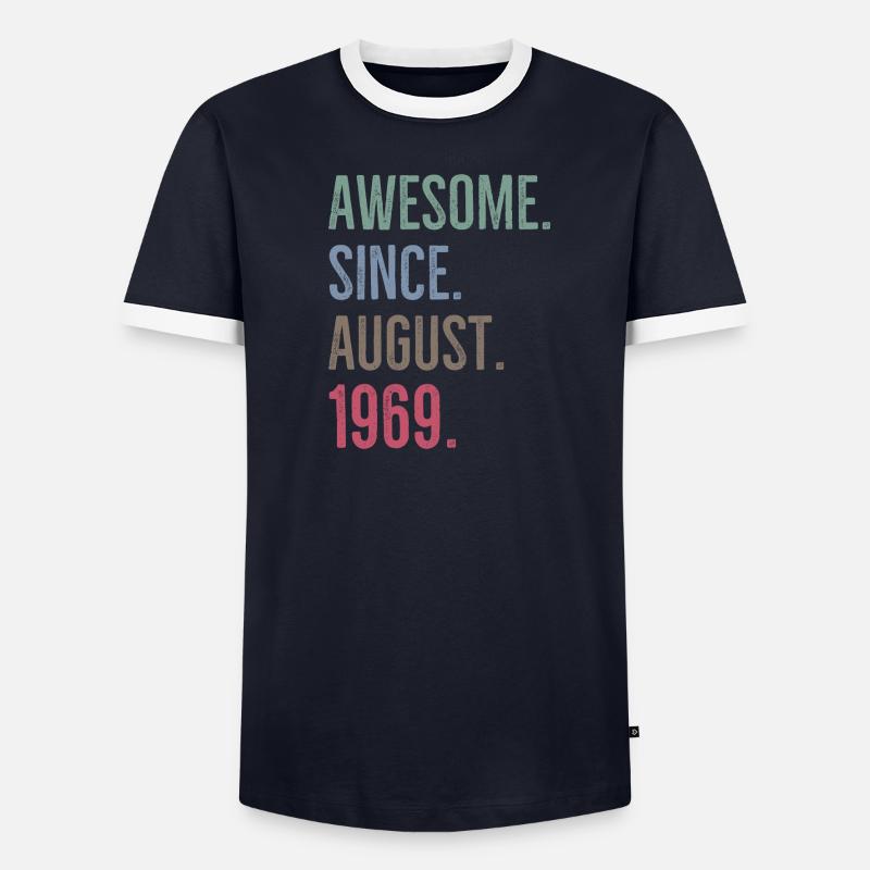Awesome Since August 1969 Men's Ringer Shirt