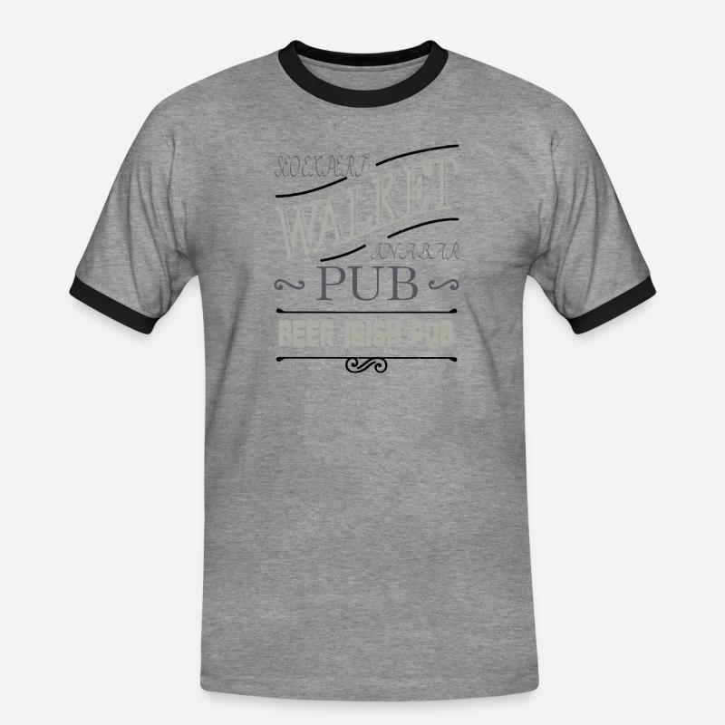 fathersday computer scientist computer science - Männer Kontrast-T-Shirt - Grau meliert/Schwarz