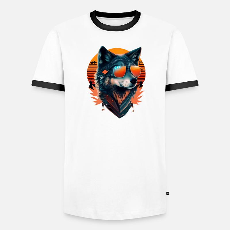 Wolf Men's Ringer Shirt