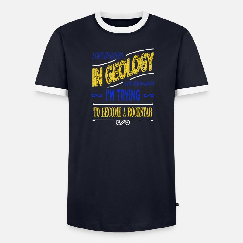 Quote Physics Space Ship Cool Funny Earth Men's Ringer Shirt