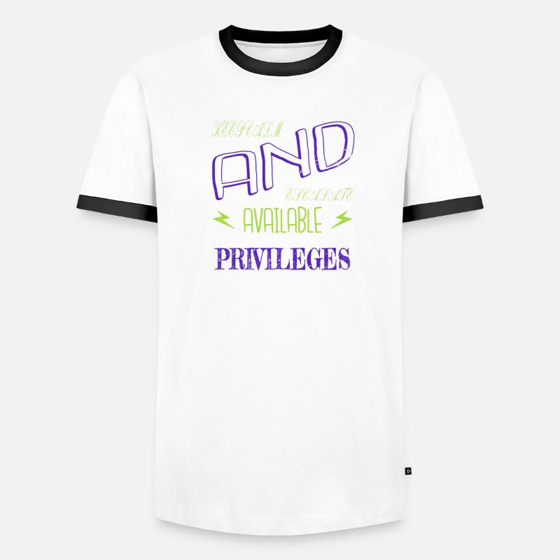 et gratuit wifi hacker cadeau d’anniversaire idée analyste T-shirt contrasté Homme