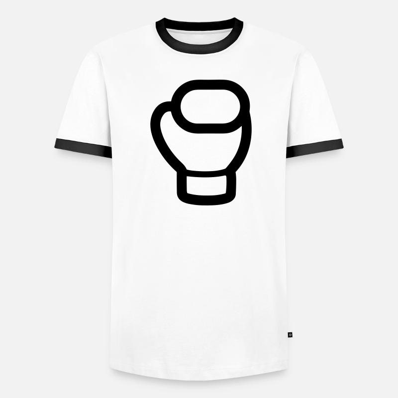 Boxhandschuh Männer Kontrast-T-Shirt