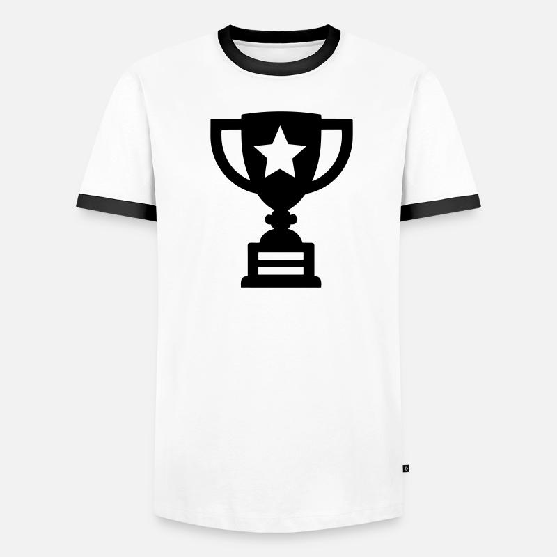 Trophäe Männer Kontrast-T-Shirt