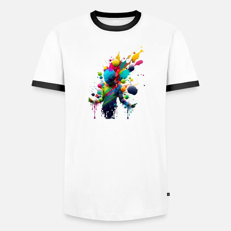 Explosion de couleurs T-shirt contrasté Homme