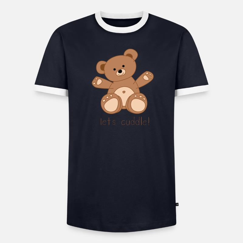 CUDDLE Männer Kontrast-T-Shirt
