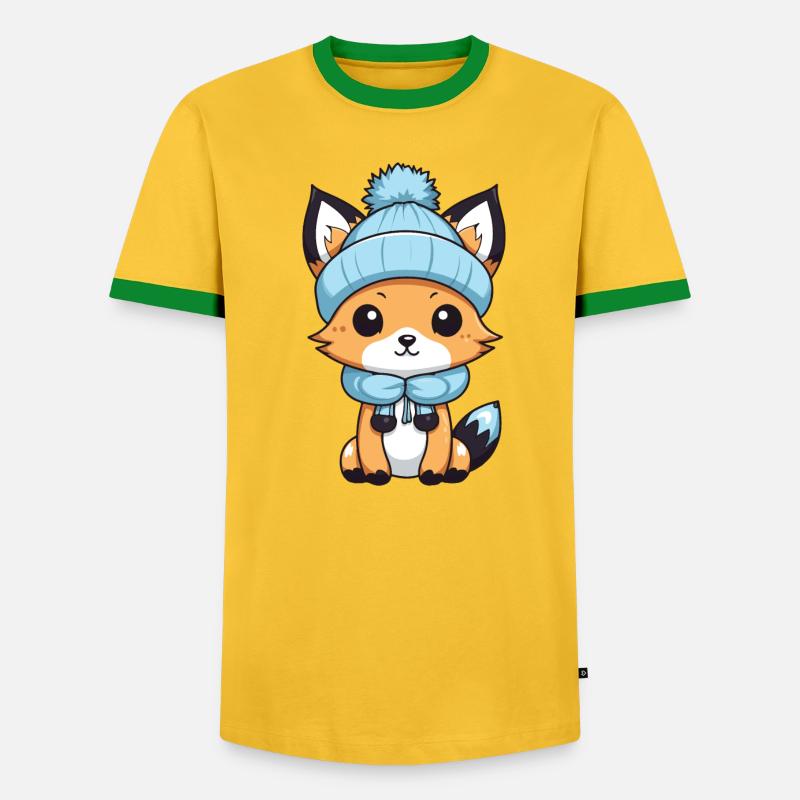 Fox Winter Comic - Men's Ringer Shirt - undefined