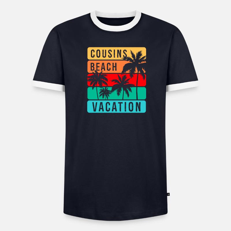 Plage de Cousins T-shirt contrasté Homme