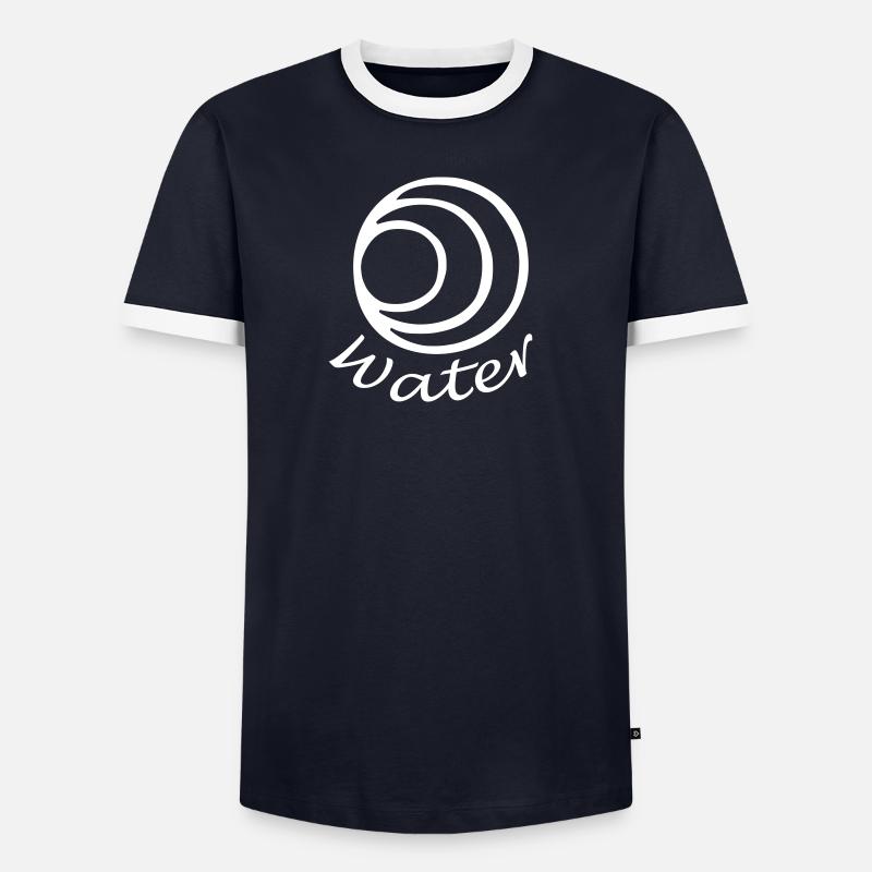Élément Eau T-shirt contrasté Homme