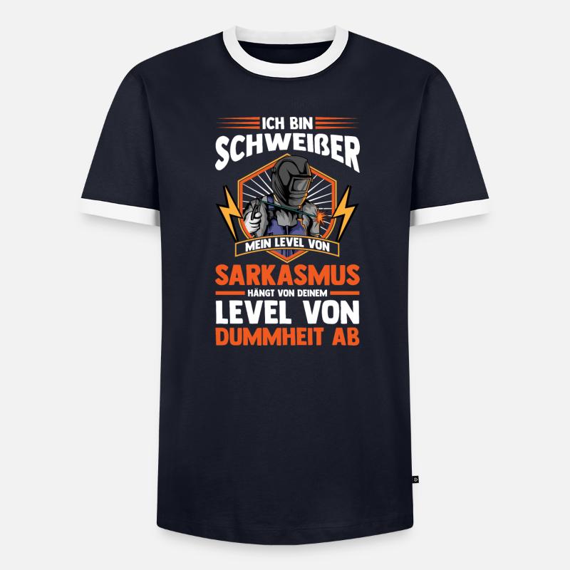 Schweißer Beruf Metallbauer Geschenk - Männer Kontrast-T-Shirt - undefined