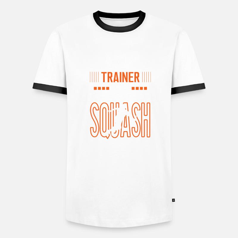 Bester Squash Trainer Squashtrainer Training Männer Kontrast-T-Shirt