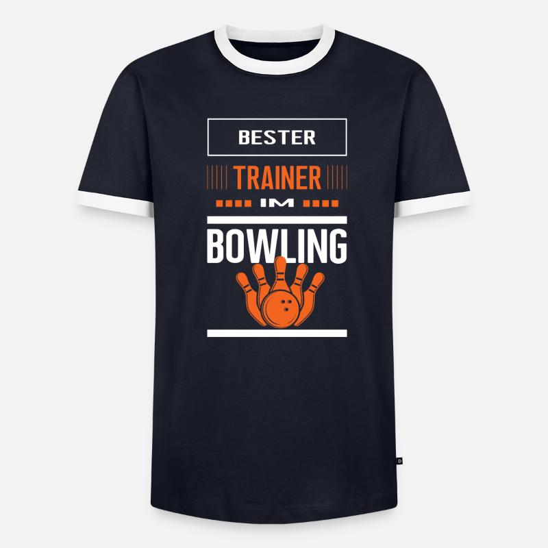 Bester Bowling Trainer Bowlingtrainer Training - Männer Kontrast-T-Shirt - undefined