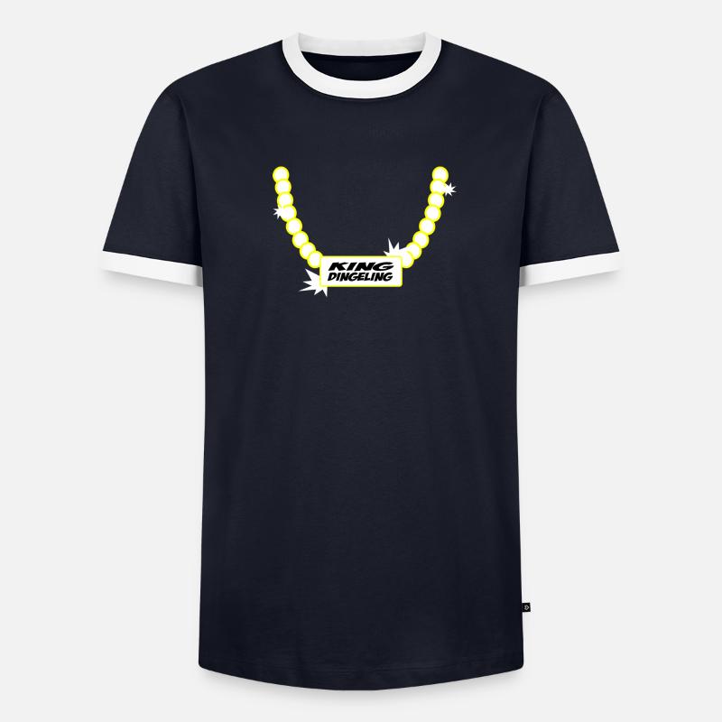 king dingeling Männer Kontrast-T-Shirt
