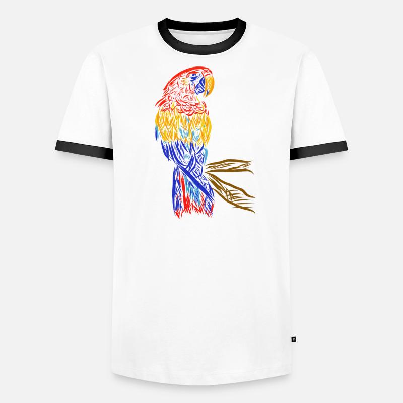Papagei T-shirt contrasté Homme