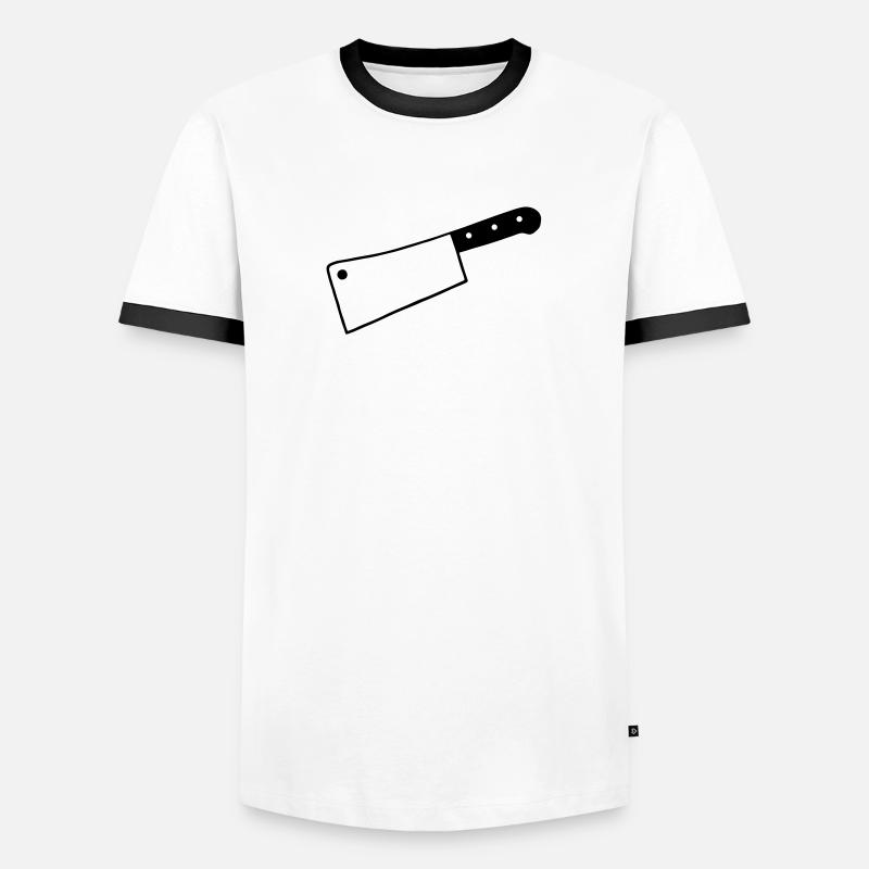 Hackebeil Hackmesser Männer Kontrast-T-Shirt