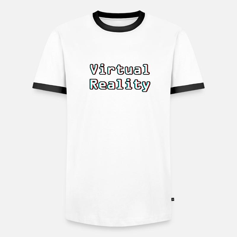 Virtual Reality Unleashed - Digitale Kunst Männer Kontrast-T-Shirt
