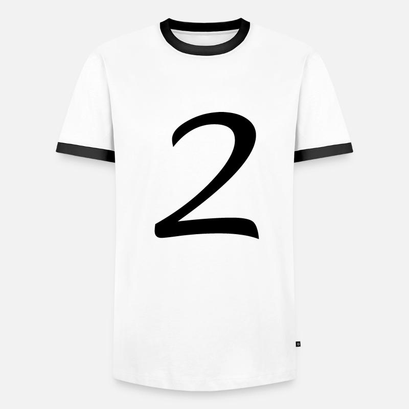2 Männer Kontrast-T-Shirt