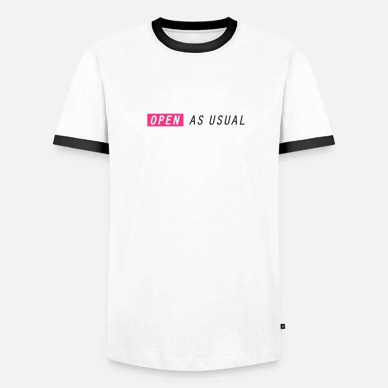 Ouvert comme d'habitude ! T-shirt contrasté Homme