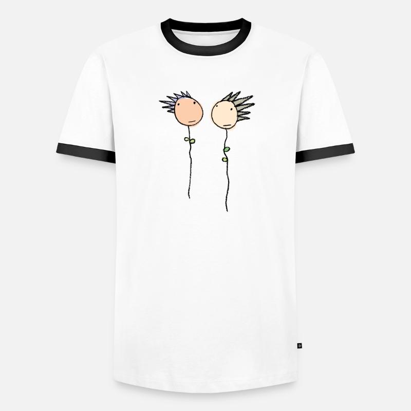 Face à face T-shirt contrasté Homme