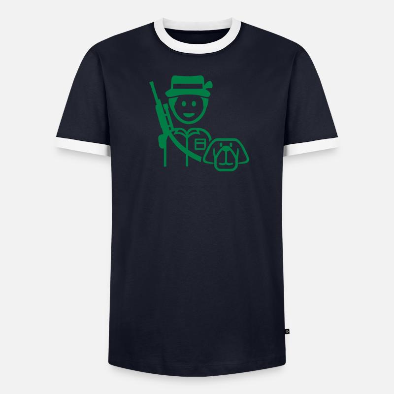 Chasseur T-shirt contrasté Homme