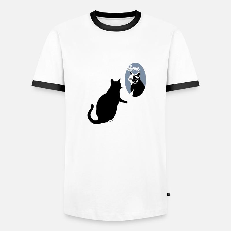 Schrödingers Katze, Fragebogen Männer Kontrast-T-Shirt