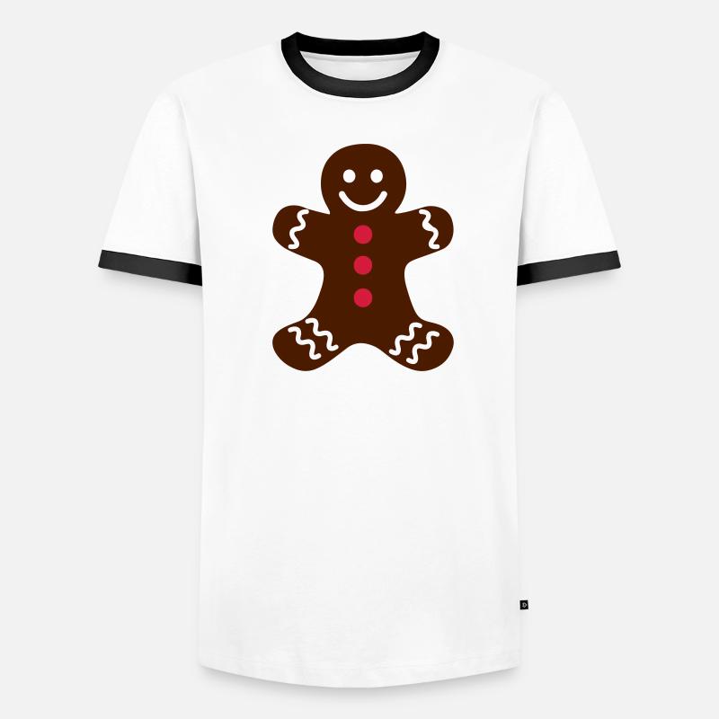lebkuchenmann Männer Kontrast-T-Shirt