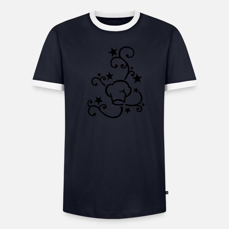 Chef's Hat Design Men's Ringer Shirt