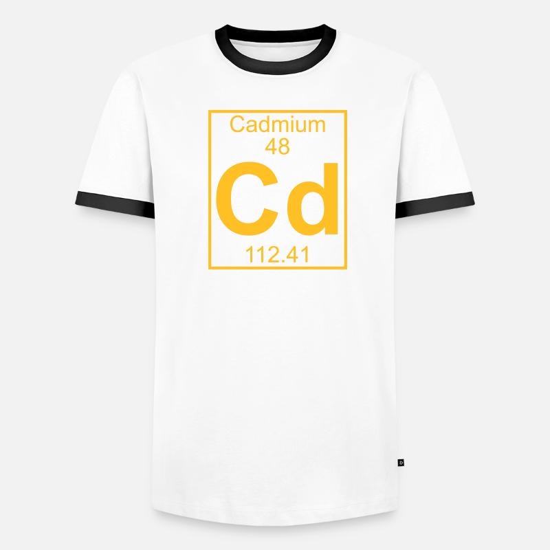 Element 048 - Cd (cadmium) - Full T-shirt contrasté Homme