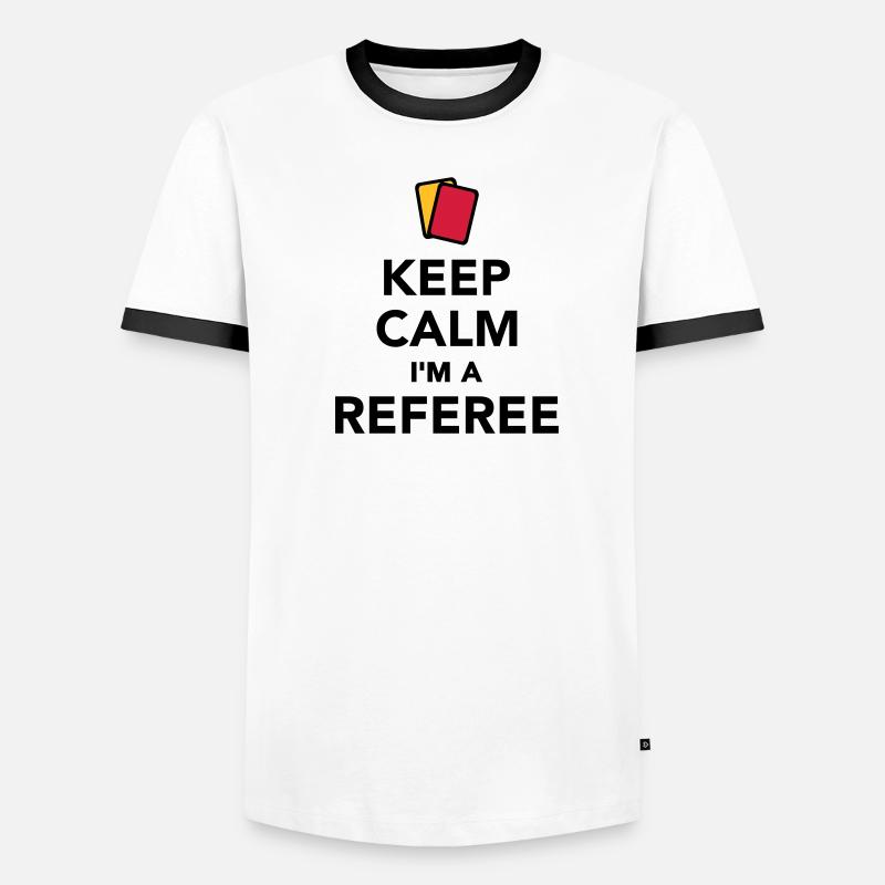 Schiedsrichter Männer Kontrast-T-Shirt