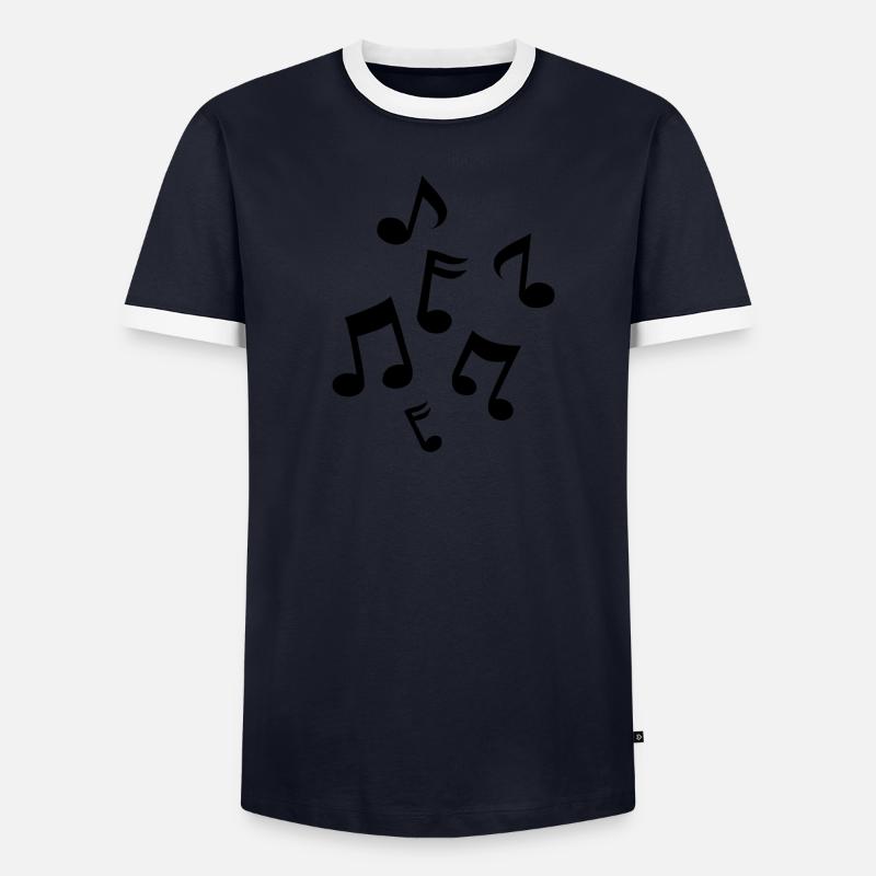 Music notes Men's Ringer Shirt