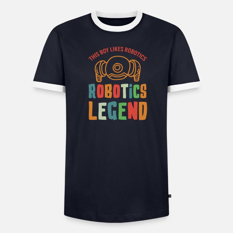 Robotics Legend Mechanic Engineer Robot - Men's Ringer Shirt - undefined
