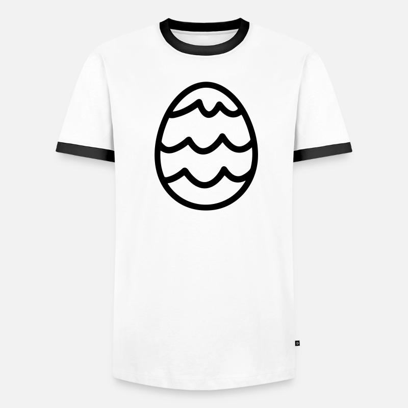 oeuf de paques T-shirt contrasté Homme