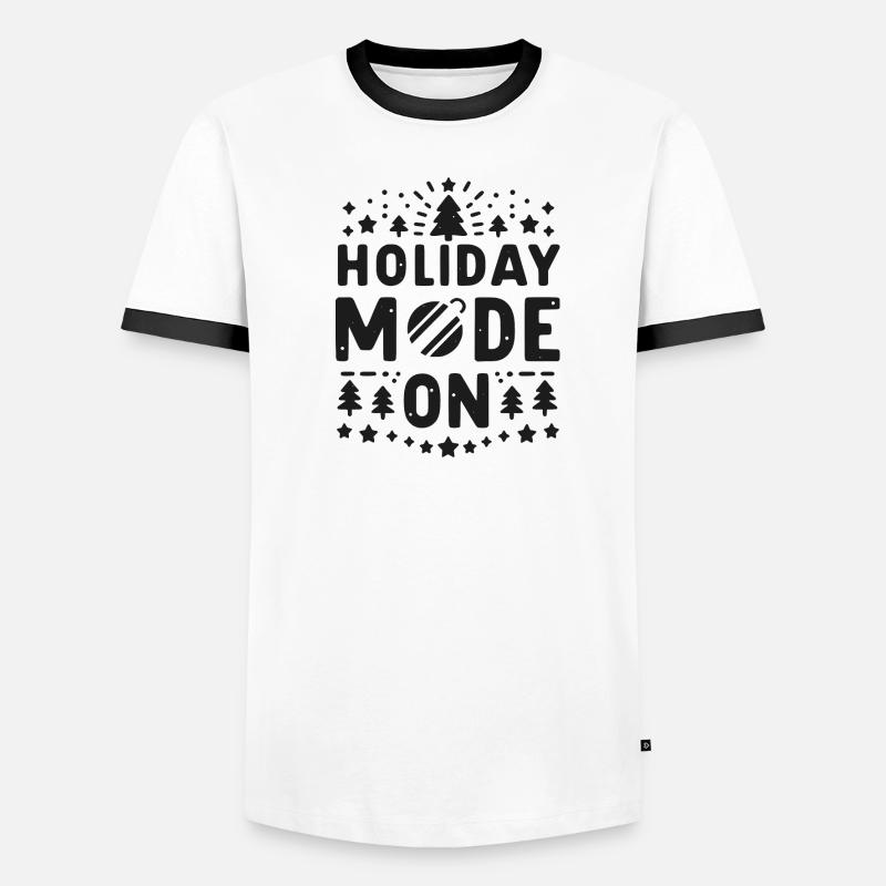Mode vacances activé T-shirt contrasté Homme