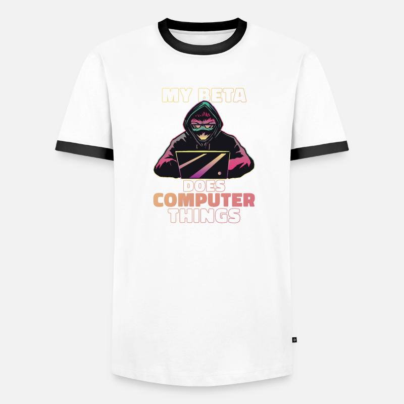 My beta makes computer things programmers Men's Ringer Shirt