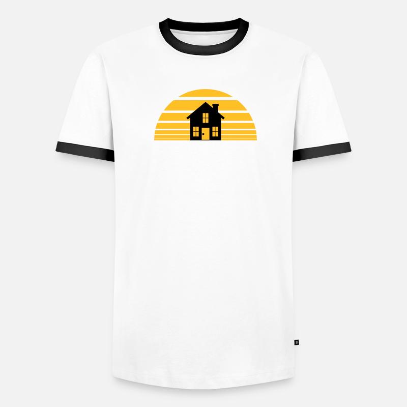 soleil soir coucher de soleil des vacances demain T-shirt contrasté Homme