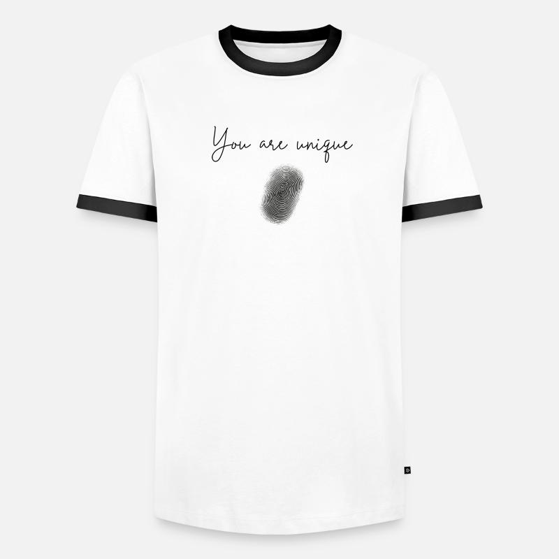 Du bist einzigartig Männer Kontrast-T-Shirt