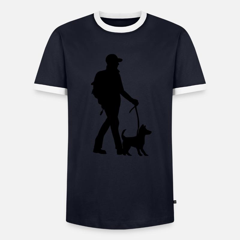 DOGWALKER MAN T-shirt contrasté Homme