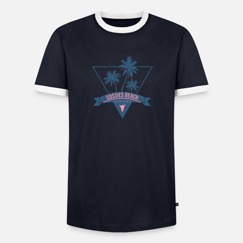Cossies Beach Australien Männer Kontrast-T-Shirt
