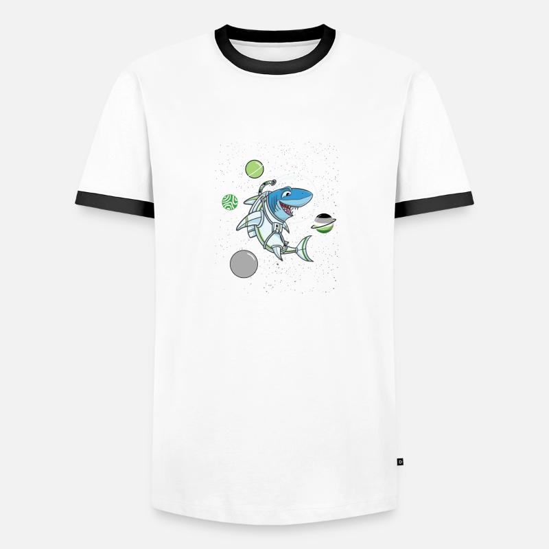 Requin aromatique dans l’espace T-shirt contrasté Homme