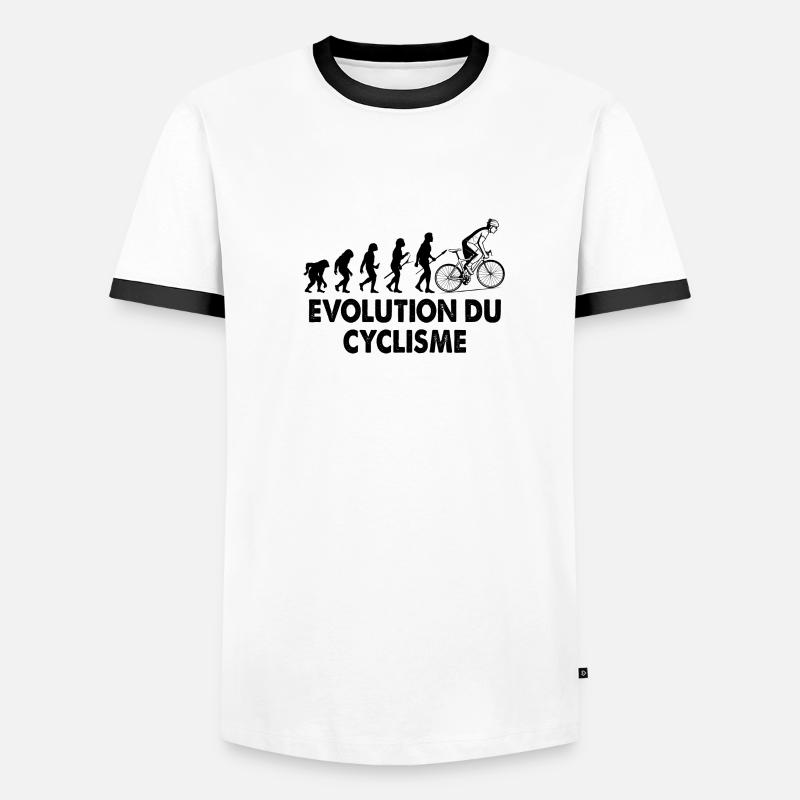 évolution du cyclisme T-shirt contrasté Homme