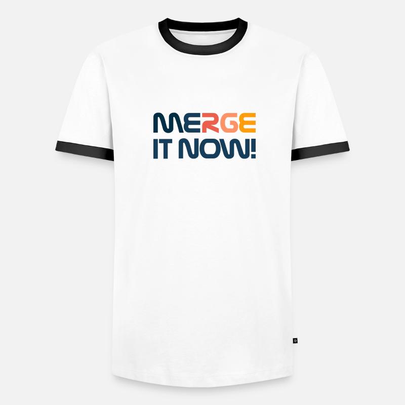 Merge It Now - Programmer funny Men's Ringer Shirt