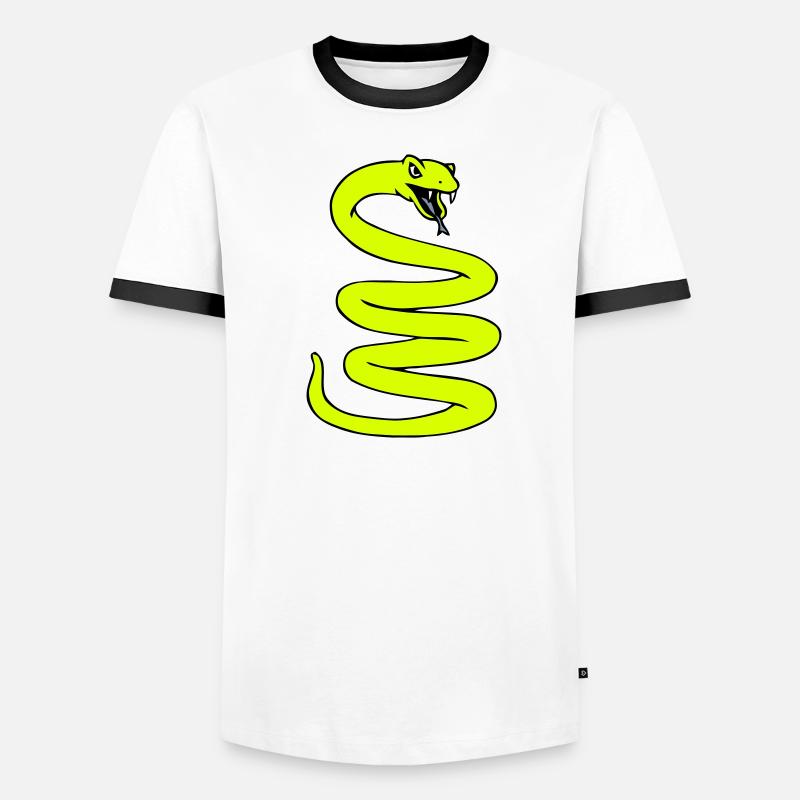 Coiled Snale Männer Kontrast-T-Shirt