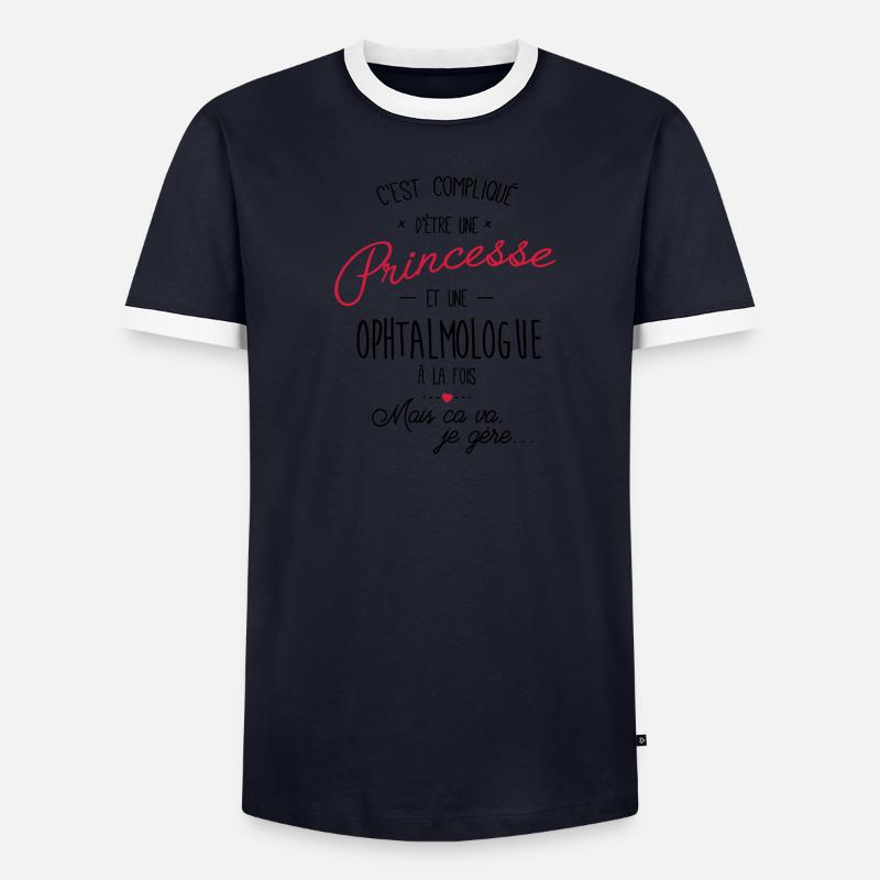 princesse et ophtalmologue T-shirt contrasté Homme
