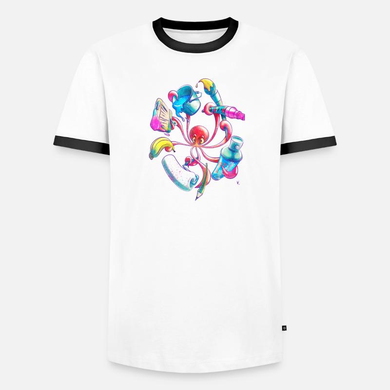 Pulpograffer Männer Kontrast-T-Shirt