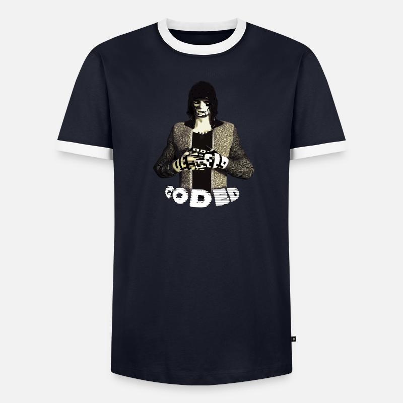 CODIERT Männer Kontrast-T-Shirt