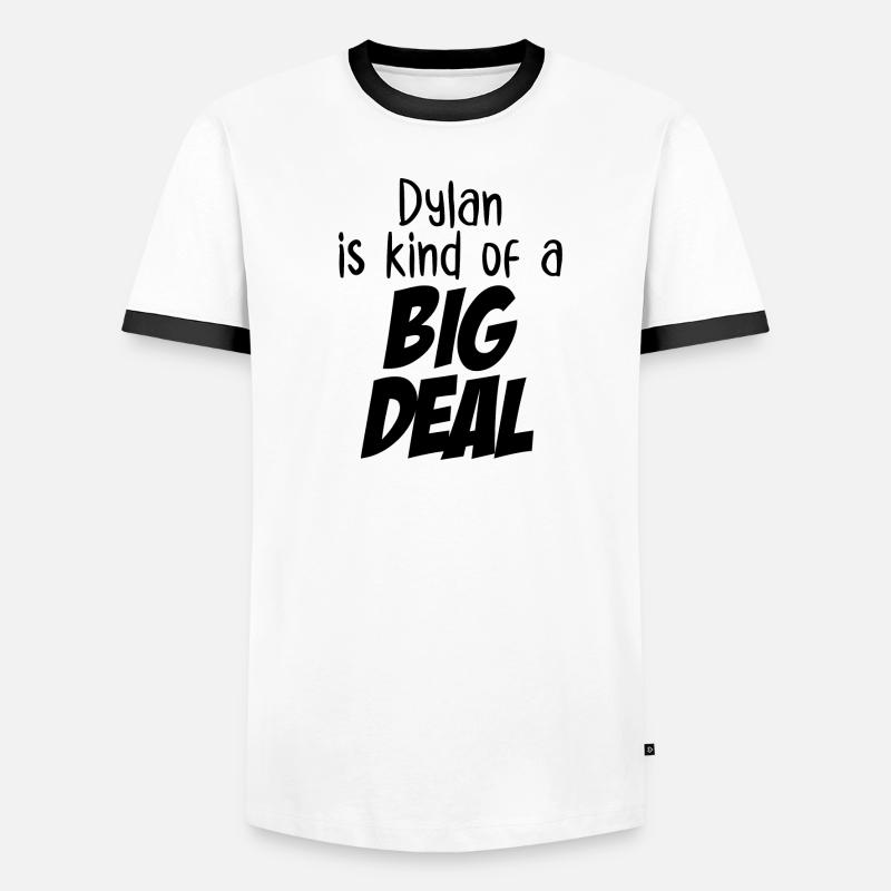 Dylan ist eine große Sache Männer Kontrast-T-Shirt