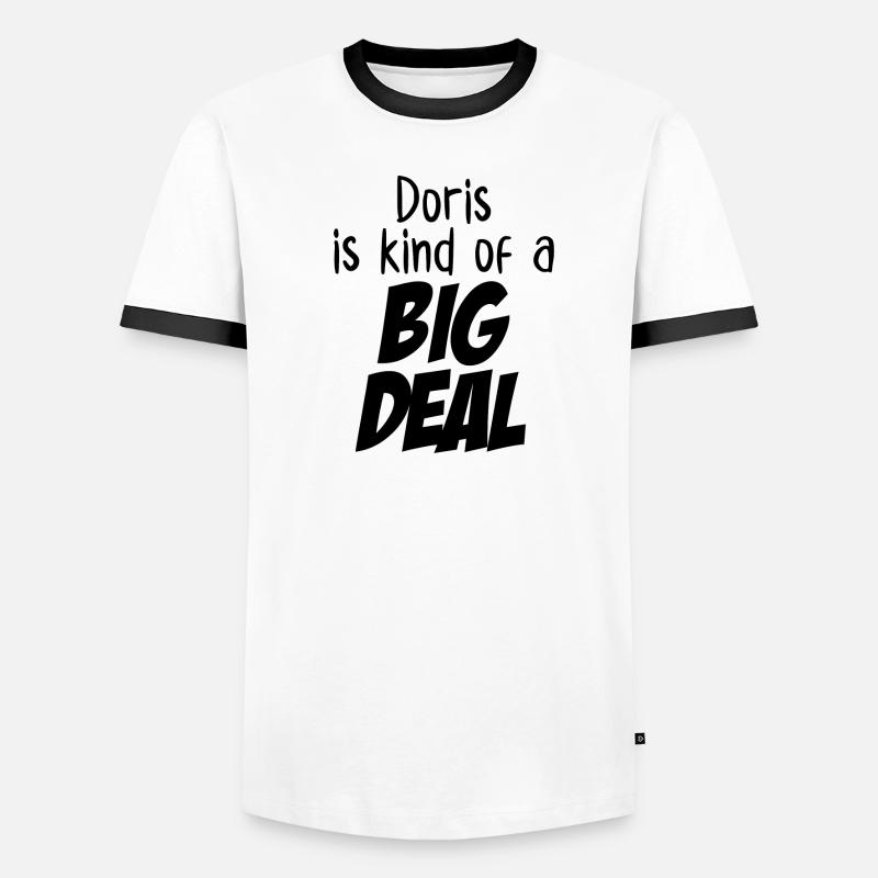 Doris ist eine große Sache Männer Kontrast-T-Shirt